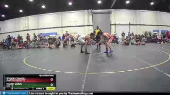 130 lbs Quarterfinals (8 Team) - Tyler Cowell, Port City Pirates vs Noah Luna, C2X