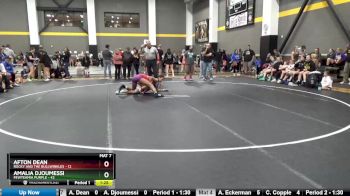 135 lbs Round 1 (4 Team) - Afton Dean, Rocky And The Bullwinkles vs Amalia Djoumessi, FEWTeamIA Purple