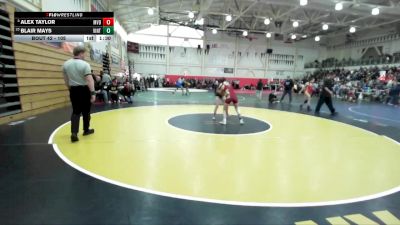 105 lbs Champ. Round 2 - Alex Taylor, Monte Vista (Danville) vs Blair Mays, Vintage