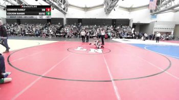 82-J lbs Consi Of 16 #1 - Connor Hanly, Vougar's Honors Wrestling vs Colton Baker, High Pace Wrestling Club