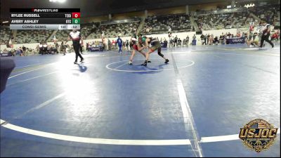 81 lbs Consolation - Rylee Russell, Texas Select Wrestling vs Avery Ashley, Hinton Takedown Club