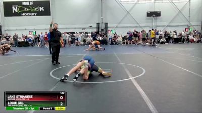 120 lbs Round 6 (8 Team) - Louie Gill, The Compound RTC vs Jake Strianese, Savage WA Black