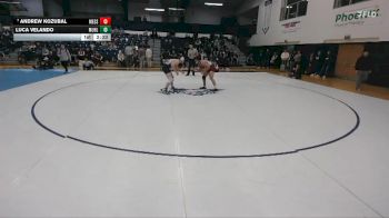 174 lbs Cons. Semi - Andrew Kozubal, Messiah vs Luca Velando, Muhlenberg