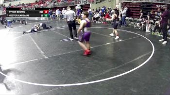 140 lbs Quarterfinal - Ryker Brown, CWO vs Hector Carbajal, GI Grapplers