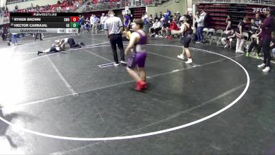 140 lbs Quarterfinal - Ryker Brown, CWO vs Hector Carbajal, GI Grapplers