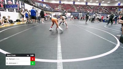 90 lbs Semifinal - Montra Nelson, Cowboy Wrestling vs Barrett Johnson, Pauls Valley Panther Pinners