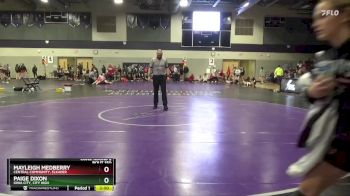 130 lbs Cons. Round 2 - Mayleigh Medberry, Central Community, Elkader vs Paige Dixon, Iowa City, City High