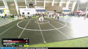 62 lbs Round 5 - Sawyer Shelton, Evanston Elite WC vs Mandi Mele, Bridger Valley Bruins Wrestling