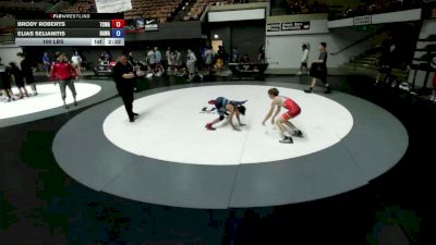 100 lbs Brody Roberts, TCWA - Tri-Counties Wrestling Association vs Elias Selianitis, BAWA-Bay Area Wrestling Association