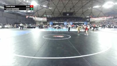 Boys 2A 126 lbs Cons. Round 4 - Lucas Martinez, Quincy vs Cash Boos, Black Hills
