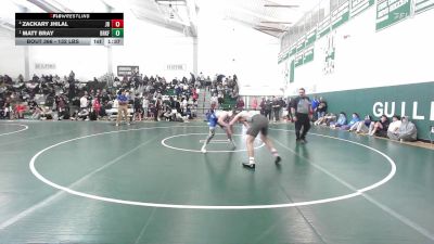 132 lbs Semifinal - Zackary Jhilal, Joel Barlow vs Matt Bray, Brookfield/Shepaug