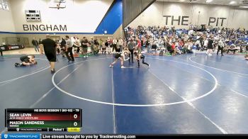 79 lbs Champ. Round 1 - Sean Levin, Alta Wings Wrestling vs Mason Sandness, Ravage