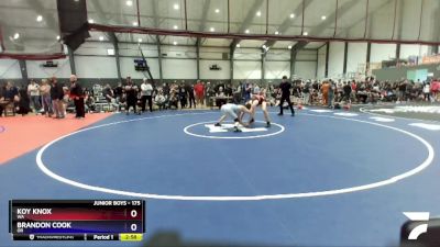 175 lbs Cons. Round 3 - Koy Knox, WA vs Brandon Cook, OR