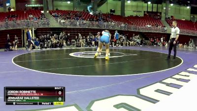 155 lbs Finals (2 Team) - Jordin Robinette, Papillion-La Vista South Girls vs JennaRae Hallsted, Seward Girls