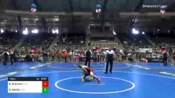 70 lbs Consolation - Bryson Drennen, Grindhouse Wrestling vs Blake Nevils, Honey Badger WC