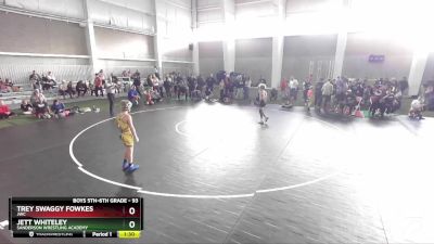 93 lbs Semifinal - Jett Whiteley, Sanderson Wrestling Academy vs Trey Swaggy Fowkes, JWC