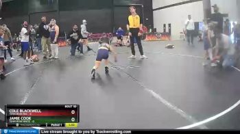 45 lbs Jamie Cook, Team Bear White vs Cole Blackwell, Team Bear Red