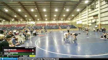 100 lbs Quarters & Wb (16 Team) - Nash Johnston, Utah Green vs Baylon Black, Stout