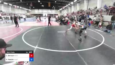 116 kg Semifinal - Zach Benson, Western Colorado WC vs Rian Reeder, Montrose Elite