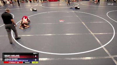 136 lbs Round 2 - Brody Wieland, Wrestling Brotherhood vs Adrian Naser, NRHEG Panther Youth Wrestling Club