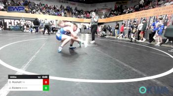 120 lbs Consi Of 8 #2 - Drake Rosholt, Tuttle Wrestling vs Jaxon Rickers, Woodward Youth Wrestling