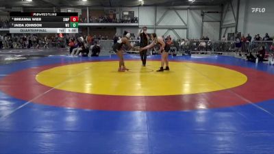 160 lbs Quarterfinal - Jaida Johnson, Wartburg vs Breanna Wier, Simpson