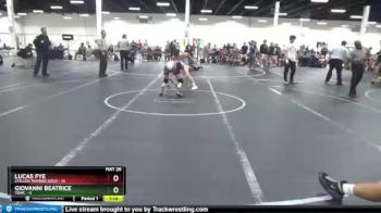 120 lbs Round 3 (8 Team) - Lucas Fye, Steller Trained Gold vs Giovanni Beatrice, TDWC