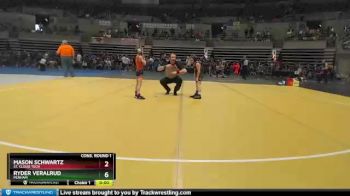 50 lbs Cons. Round 1 - Ryder Veralrud, Perham vs Mason Schwartz, St. Cloud Tech