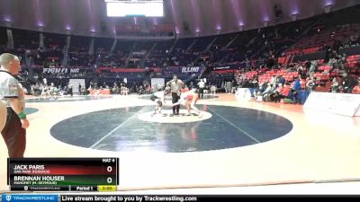 2A 182 lbs Quarterfinal - Brennan Houser, Mahomet (M.-Seymour) vs Jack Paris, Oak Park (Fenwick)