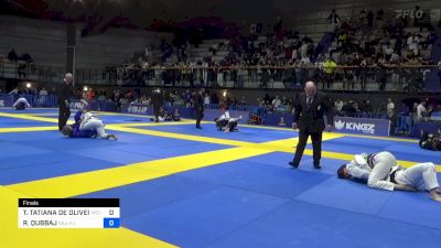 THAYANNE TATIANA DE OLIVEIRA vs RANA QUBBAJ 2024 European Jiu-Jitsu IBJJF Championship