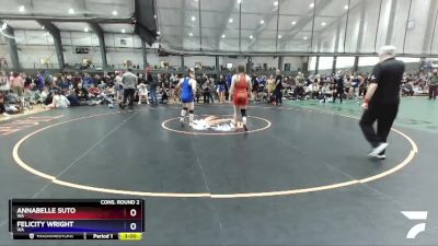 135 lbs Cons. Round 2 - Annabelle Suto, WA vs Felicity Wright, WA