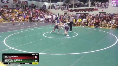 144 lbs Semis & 3rd Wb (16 Team) - Will Sanders, Perry vs Braxton Shepard, West Laurens