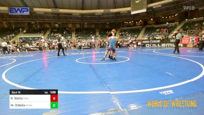 125 lbs Round Of 64 - Riley Watts, Siouxland Wrestling Academy vs Mario DiBella, NFWA