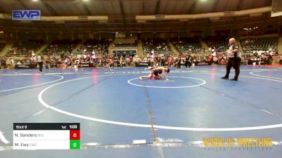 95 lbs Round Of 32 - Nathanial Sanders, Red Cobra Westling Academy vs Maddex Ewy, Cowboy Wrestling Club