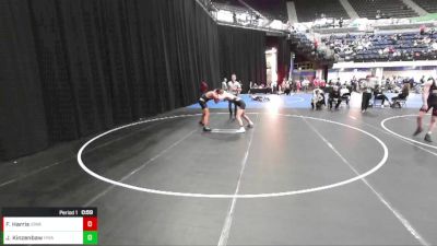 7th - 8th grade - 158 Cons. Semis - Franklyn Harris, Iowa vs Jace Kinzenbaw, Hawkeye Wrestling Academy