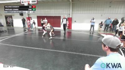 74-82 lbs Rr Rnd 1 - Valorie Everett, Bartlesville Wrestling Club vs Whitlee Combs, Cowboy Wrestling Club