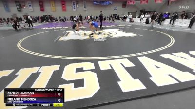 117 A Quarterfinal - Caitlyn Jackson, Lindenwood University vs Melanie Mendoza, King University