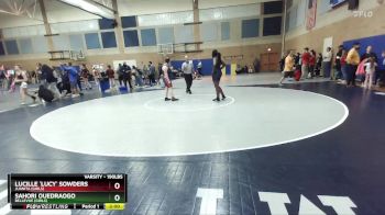 190lbs Champ. Round 2 - Sahori Ouedraogo, Bellevue (Girls) vs Lucille `Lucy` Sowders, Juanita (Girls)