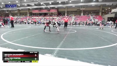 60 lbs Semifinal - Bri?eon Daugherty, RSA vs Adalynn Porter, Willard