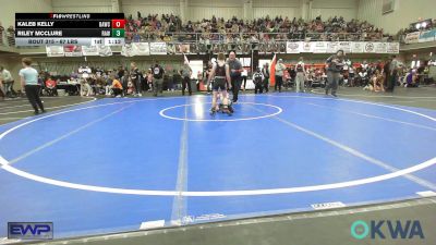 67 lbs Quarterfinal - Kaleb Kelly, Broken Arrow Wrestling Club vs Riley Mcclure, Raw Wrestling Club