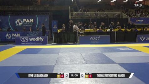 Ryne Lee Sandhagen vs Thomas Anthony Mc Mahon 2026 Pan Jiu Jitsu IBJJF Championship