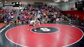 145 lbs 3rd Place Match - Tyler Phillips, Marion Center Area Hs vs Brennan Schardt, Meyersdale Area Hs