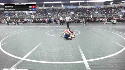 78 lbs Consi Of 8 #1 - Ely Buso, Jackson County Wrestling vs Max Briggs, East Kansas Eagles
