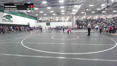 132 lbs Cons. Round 2 - Kaden Berner, Lincoln East vs Jacob Magnall, MAC Wrestling Club