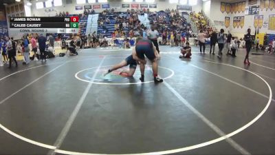 190 lbs Cons. Round 3 - Caleb Causey, McKeel Academy vs James Rowan, Palm Harbor University