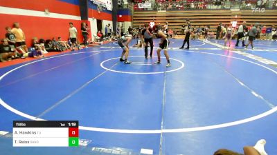 119 lbs Round Of 16 - Avery Hawkins, Tulsa Union vs Tabor Reiss, Sand Springs JH (SS)