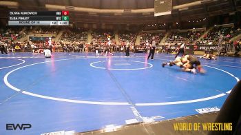 88 lbs Round Of 16 - Olivia Kukovich, HURRICANE WRESTLING ACADEMY vs Elsa Finley, WTC