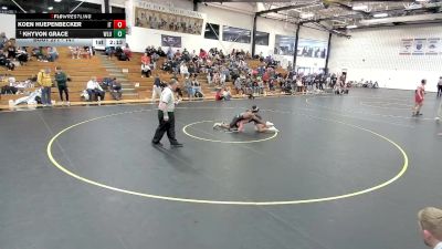 141 lbs Quarterfinal - Khyvon Grace, West Liberty vs Koen Huepenbecker, Indiana Tech