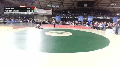 Boys 4A 138 lbs Cons. Round 4 - Atheer Alwadi, Arlington vs Eben Nau, Tahoma