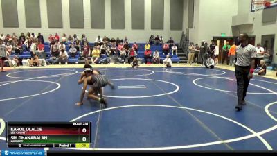 113 lbs Quarterfinal - Sri Dhanabalan, Lambert vs Karol Olalde, Lee County